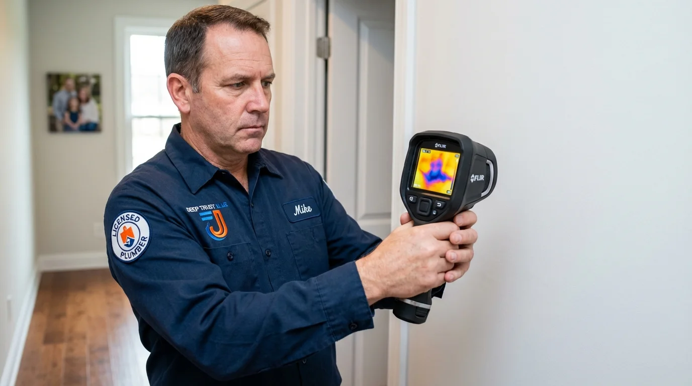 Thermal imaging leak detection by Johns Plumbing LLC in Greeley